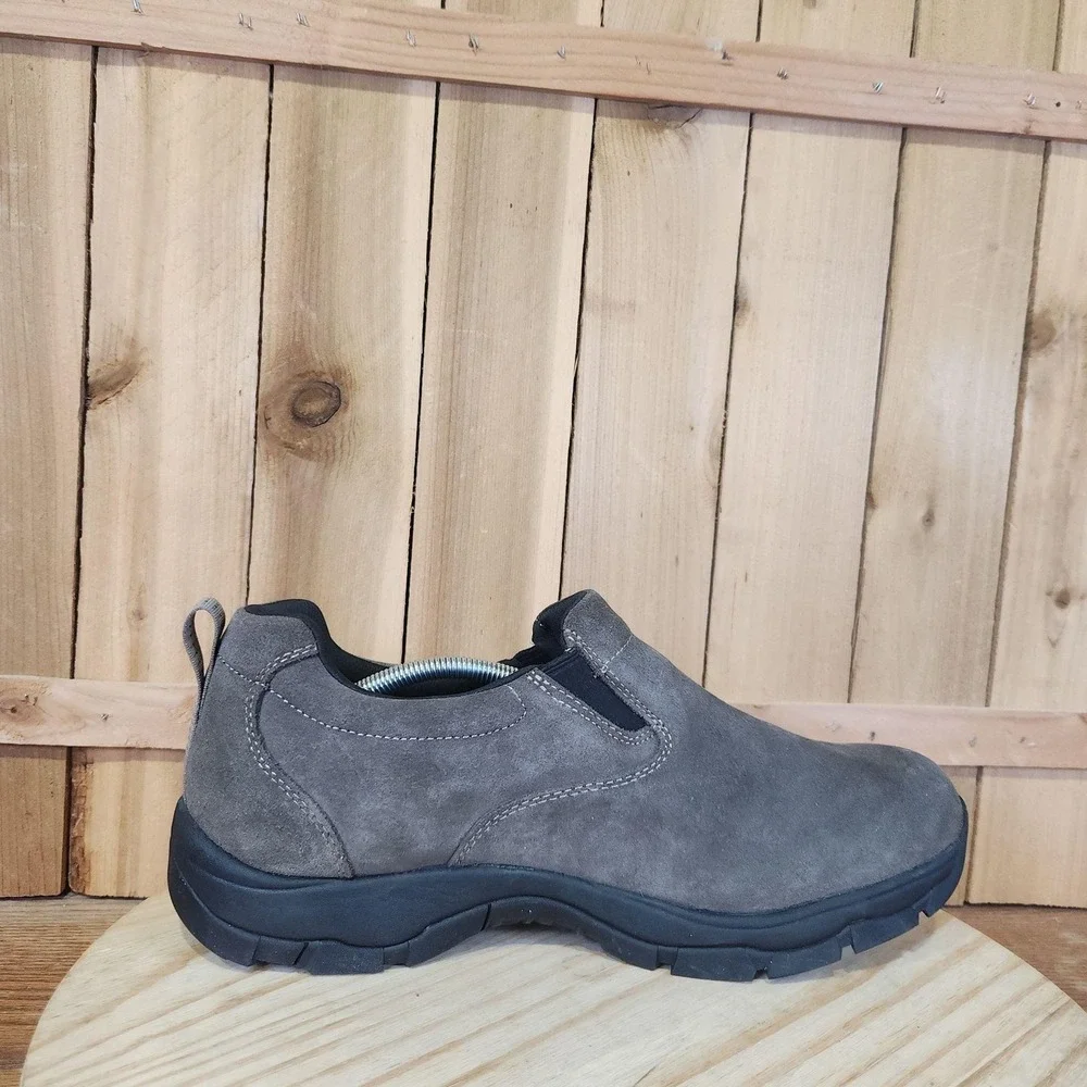 L.L.Bean Arctic Grip Shoes Mens 13 Gray Suede Waterproof Insulated Vibram